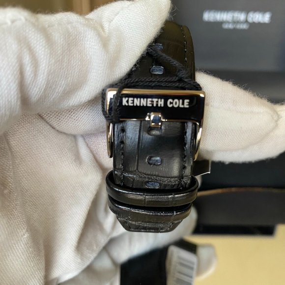 Kenneth Cole Chronograph Black Leather Steel Watch - KC51049005 Kenneth Cole main image 5